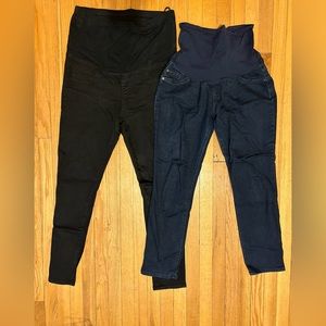 Black Uniqlo maternity jeans